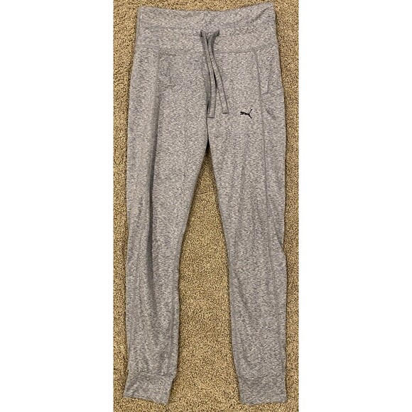 PUMA Womens‎ Midweight Drawstring Jogger Leggings with Side Pocket (S, Gray) - Picture 1 of 6